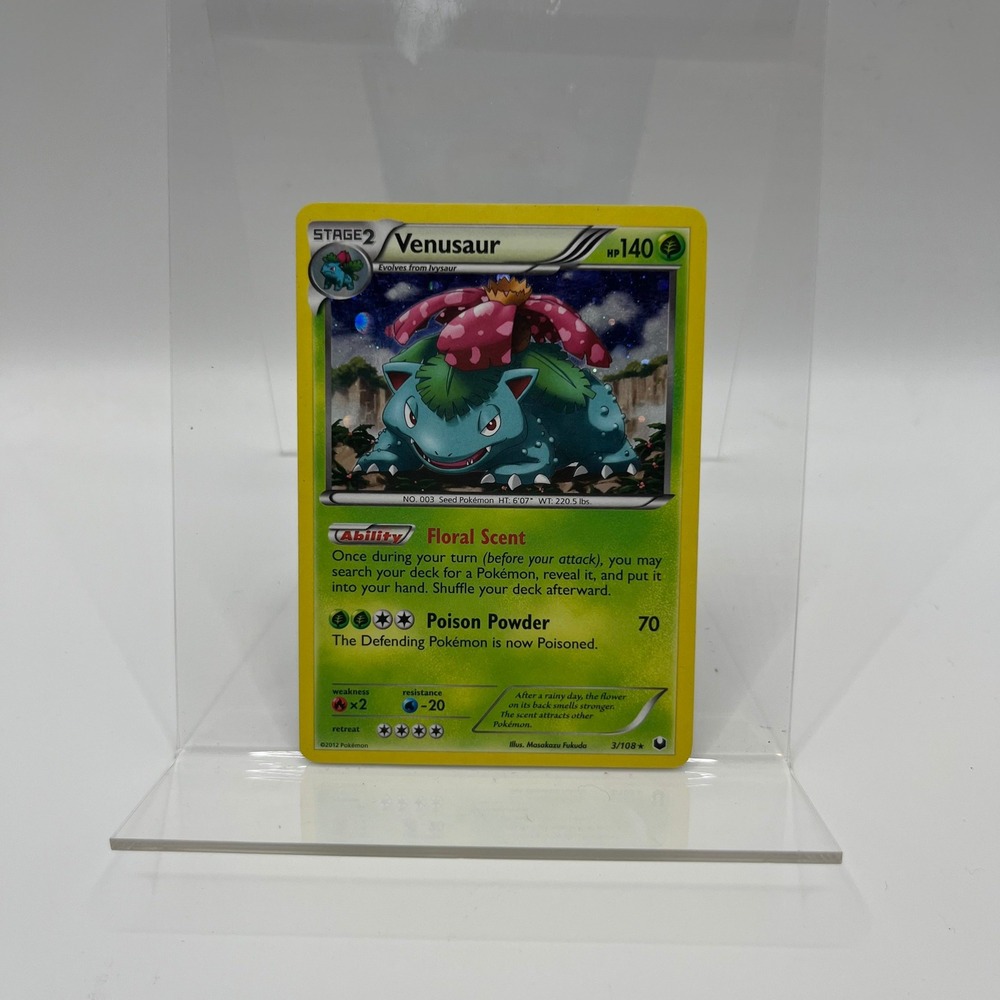 Pokemon Venusaur 3/108 Holo Rare Dark Explorers Black & White 2012 Card